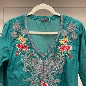 Johnny Was cotton tunic